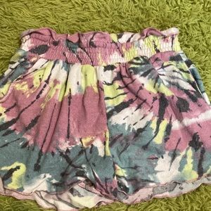 multi colored pajama shorts